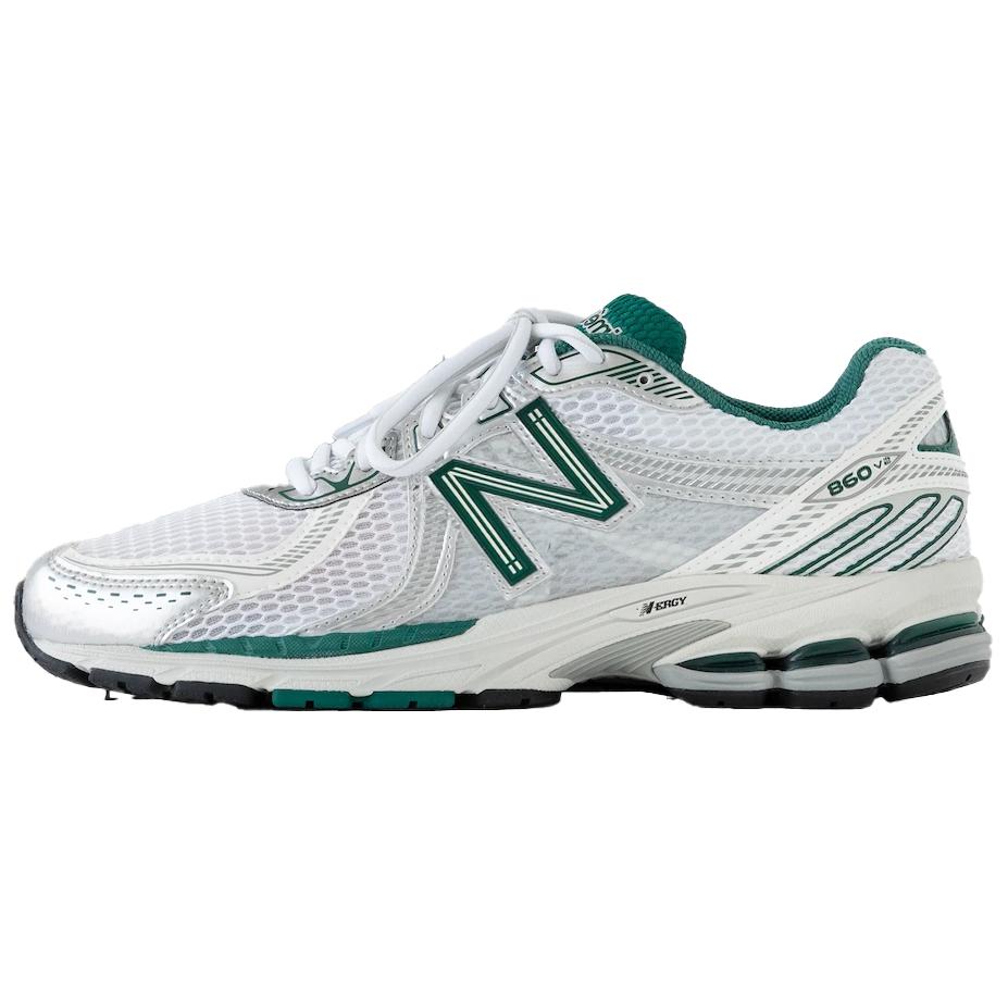 

New Balance Aimé Leon Dore X 860 V2 Sports Comfortable Breathable Support Low-Top Running Shoes Unisex sneakers Silver White ALD860V2 40
