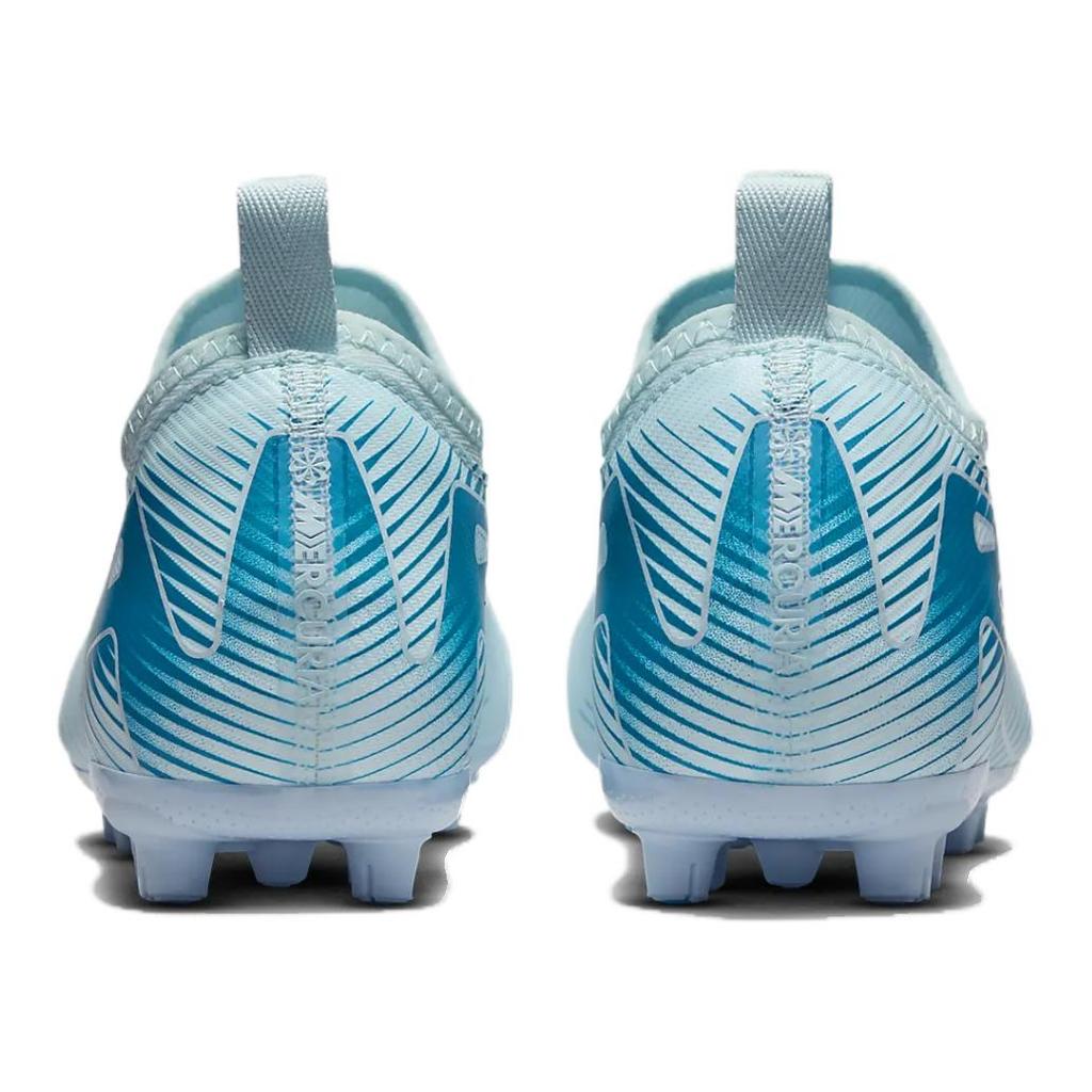 Nike Mercurial Vapor 16 Comfortable Versatile Fashion Non-Slip Durable Low-Top Soccer Shoes Kids Sneaker Blue FQ8407-400