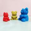 Creative Bear Silicone Candle Mold Flexible Silicone Bear Shape Mold for Easy Demolding Handcrafts and DIY Projects