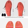Winter Electric Heated Shoe Pads with Remote Control Rechargeable Foot Warmer Wireless Heated Insoles 3 Heat Settings