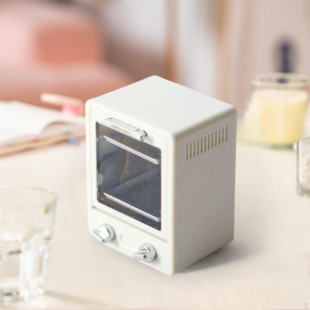 1/6 1/12 Mini Microwave Oven Kitchen Manchine for Dollhouse Decoration Accessories