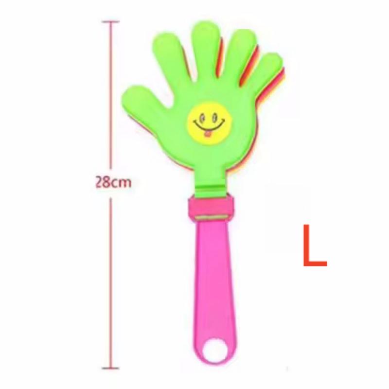 2Pcs Color Random Fashion Colorful Hand Clapper Props Children Palm Clap Cheering Birthday Gift Party Favors Clapping Toys