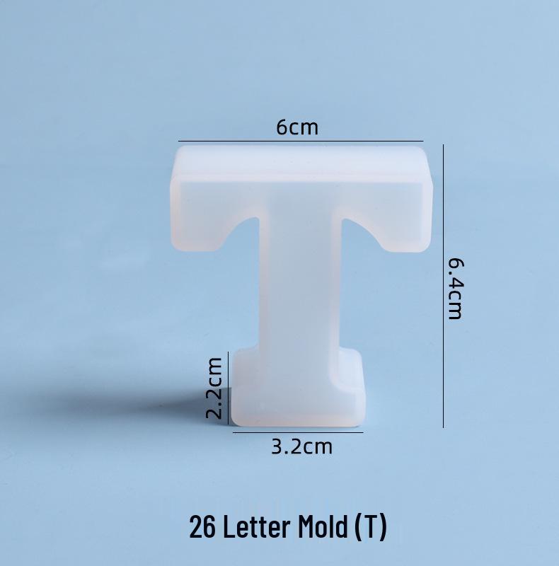 Crystal Epoxy Silicone Molds: 26 English Letters for Creative DIY Ornaments and Decorations