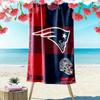 New England Patriots Logo Aufdruck Strandtuch, Großes Weiches Schnelltrocknendes Handtuch für Strand Camping Schwimmen