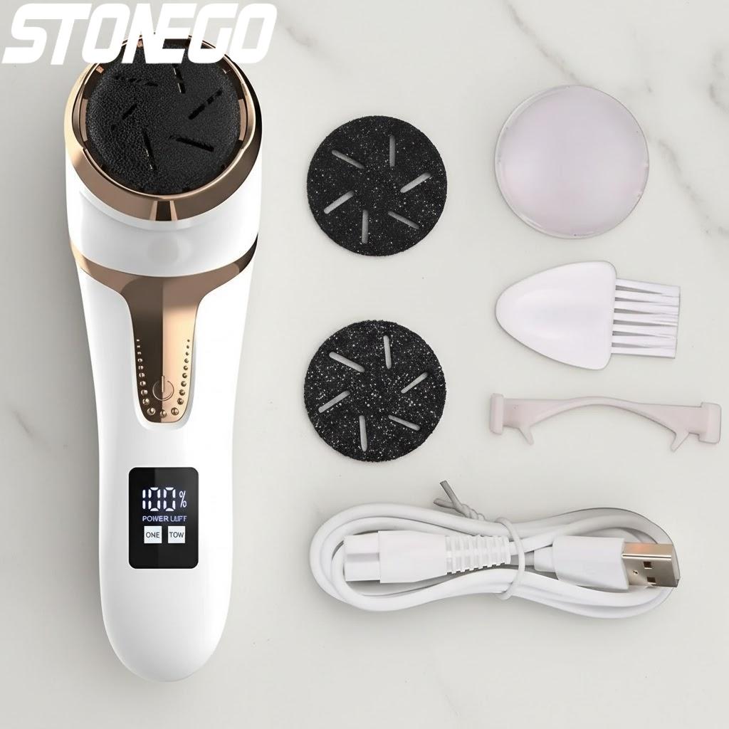 Electric Foot Grinder Dead Skin Remover Callus Removal Tool Waterproof Pedicure Machine for Home Foot Care Easy to Clean
