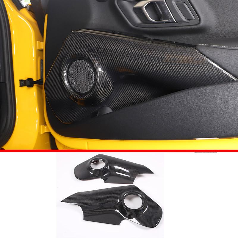 Real Carbon Fiber For Toyota Supra MK5 A90 2019-2025 Center Console Steering Wheel Interior Gear Decoration Mirror Trim Sticker