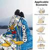 Donald Duck Decke Ultra-Weich, Warm, Gemütlich Überwurf für Wohnzimmer, Sofa, Ganzjahres-Reiseaccessoire Niedlicher Zeichentrickfigur Heimdekoration