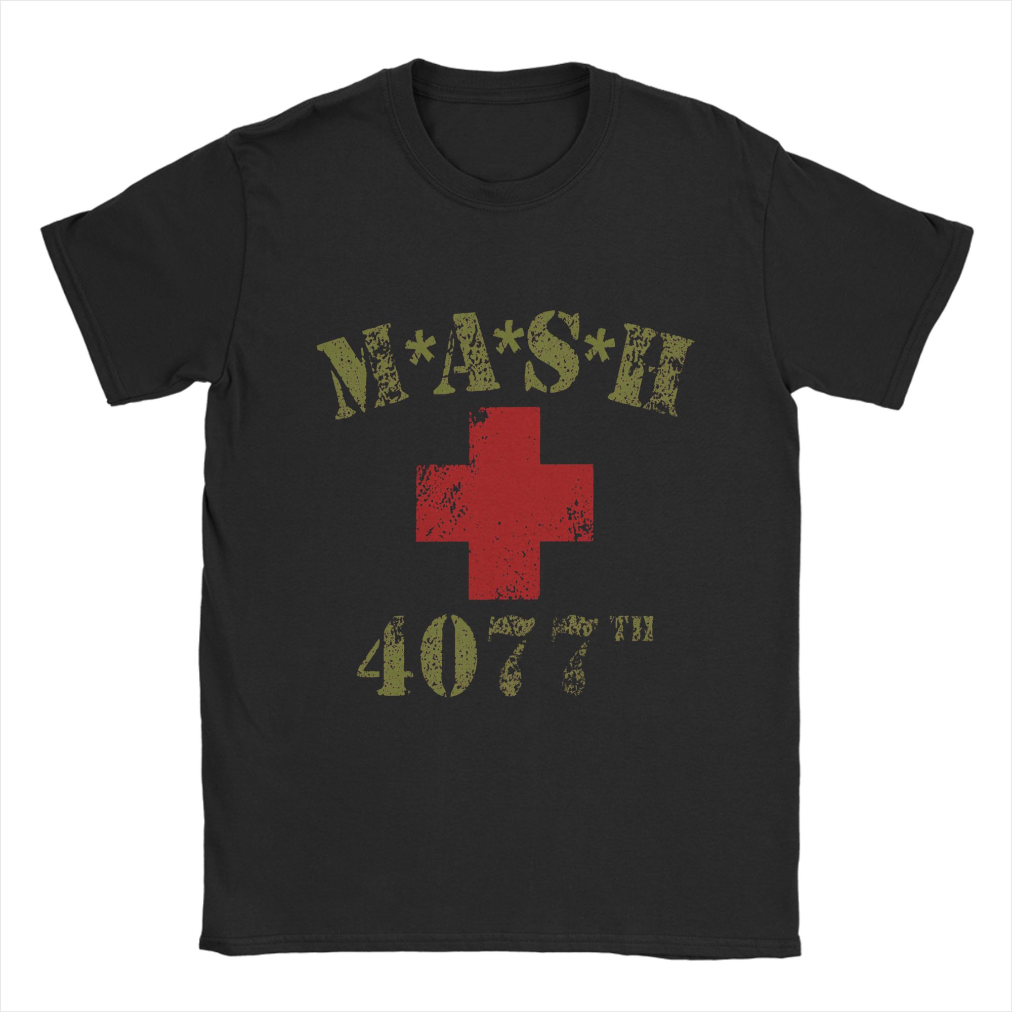 

Novelty MASH 4077 T-Shirts for Men Crewneck 100% Cotton T Shirt Short Sleeve Tee Shirt Gift Idea Clothing - Men s Summer Co... S разноцветный