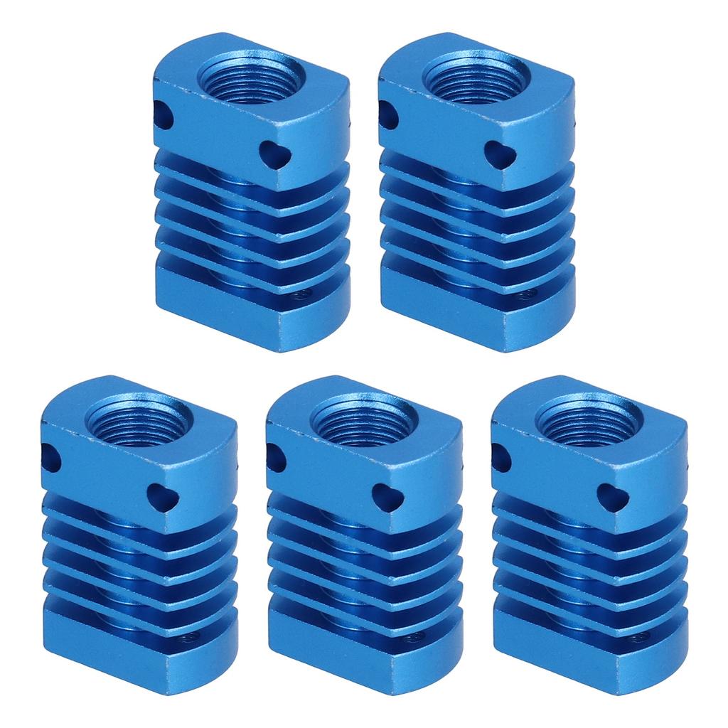 5Pcs 3D Printer Heat Sink Radiator Aluminum Alloy Dissipation Block Extruder MK10 E3DV6