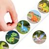 500 sheets/roll Cartoon dinosaur roll sticker Tape Envelope decorative sealing sticker Dinosaur sticker