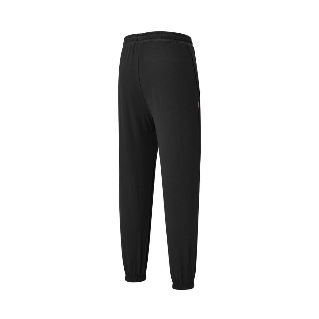 Adidas Solid Color Casual Comfortable Loose Breathable Knitted Sports Pants Women Bottoms Black JN7431