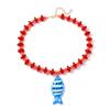 Starfish Shell Charm Fish Starfish Pendant Necklace Colorful Beads Boho Necklace  Jewelry Gifts
