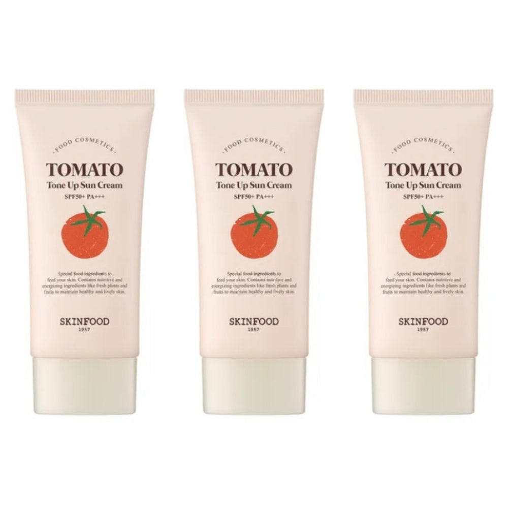 SKINFOOD Tomato Tone Up Sun Cream SPF50+ PA+++ 50ml*1Pc/2Pcs/3Pcs/4Pcs