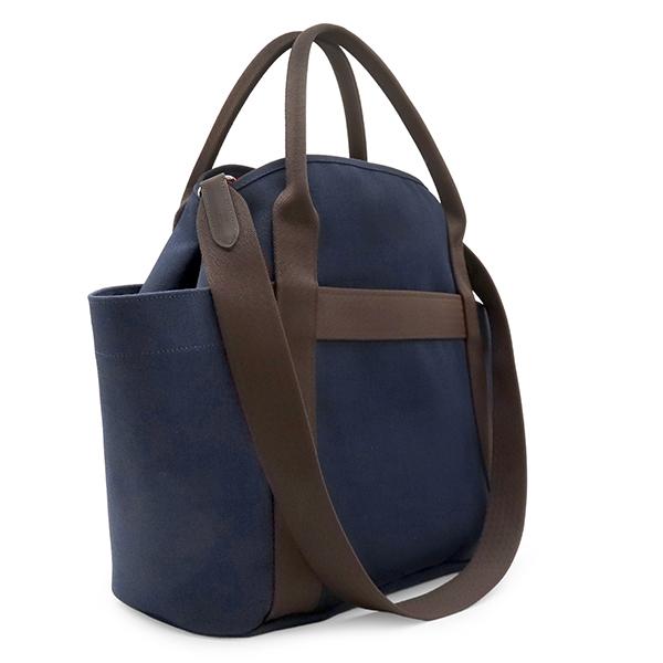 HERMES - Sacked Pansage Sucked Pansage Groom2WAY bag canvas/Towal chevron Array