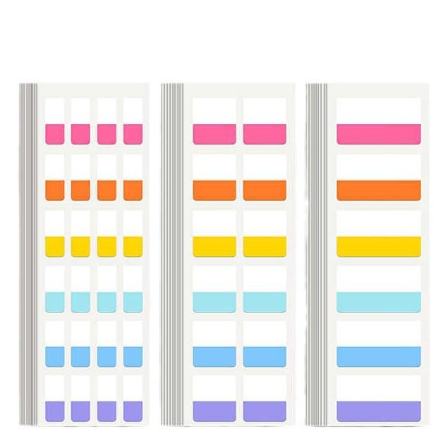 Gradient Morandi Sticky Tabs: Vibrant Index Labels & Bookmarks for Students