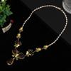 Yellow Butterfly Zircon Luxury Necklace and Earring Set: Versatile and Trendy Fashion Statement