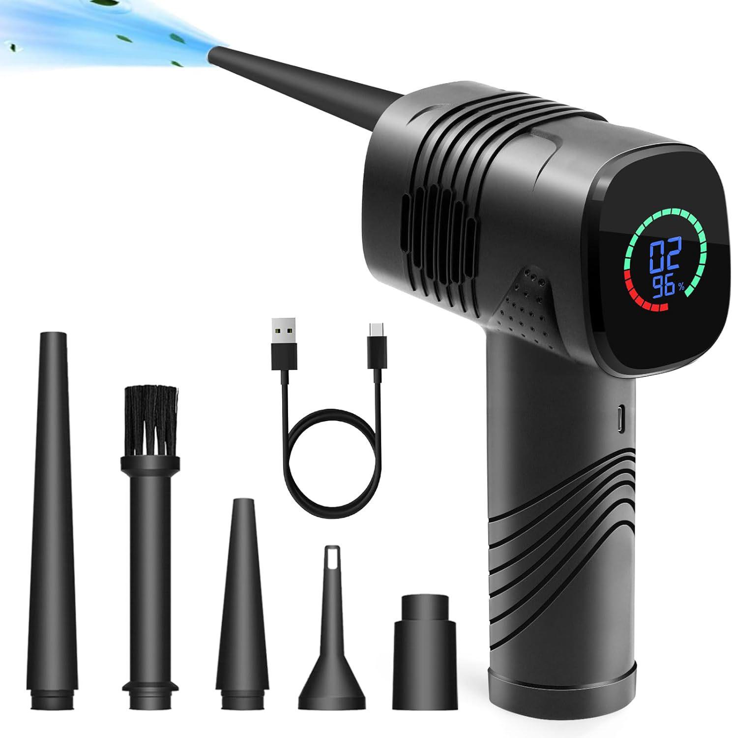 

Портативний автомобільний пилосос та повітродувка з турбовентилятором