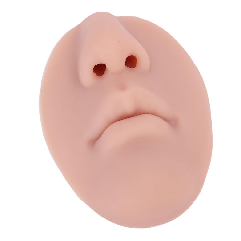 5D Silicone Nose Mouth Model Soft Simulating Lip Piercing Practice Model for Jewelry Display Teaching