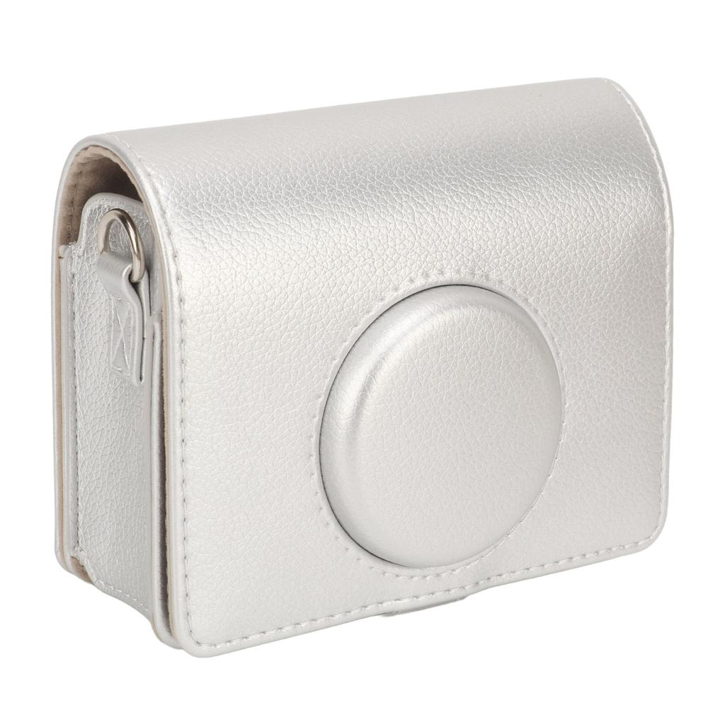 Instant Camera Case Vintage Magnetic Flip Top Scratch Proof with Shoulder Strap Camera PU Leather