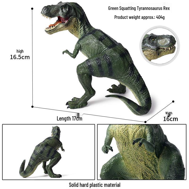 Large Jurassic Tyrannosaurus Rex Squatting Dinosaur Model Toy