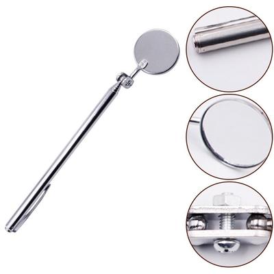 Silver Auto Telescoping Pection Round Mirror Telescopic Detection Lens