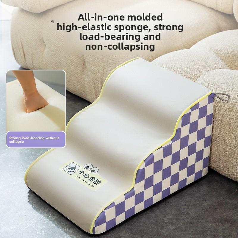 Korean Version Dog Removable and Washable Three-layer Thickened Classic Plaid No-washing Waterproof Pet Stairs Elderly Dog on Sofa