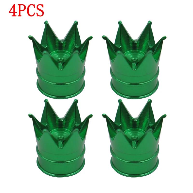1/4PCS Creative Crown Aluminum Car Wheel Tyre Tire Air Valve Stem Cap Dust Cover Car Styling Decorative Auto Exterior Decoration Valve Stems 1