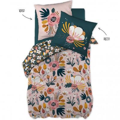 Duvet Set 140 X 200 "Minots" Reversible 100% Cotton / 57 Threads/cm² - Country