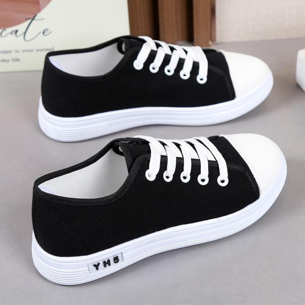 Canvas Shoes Women, Cloth Shoes Single Shoes Students Casual Breathable Non-slip Soft Bottom Women's Shoes
