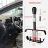 Stainless Steel Brake Clutch Pedal Lock - Heavy Duty Anti-Theft Car Security Device with Adjustable Length & 3 Keys