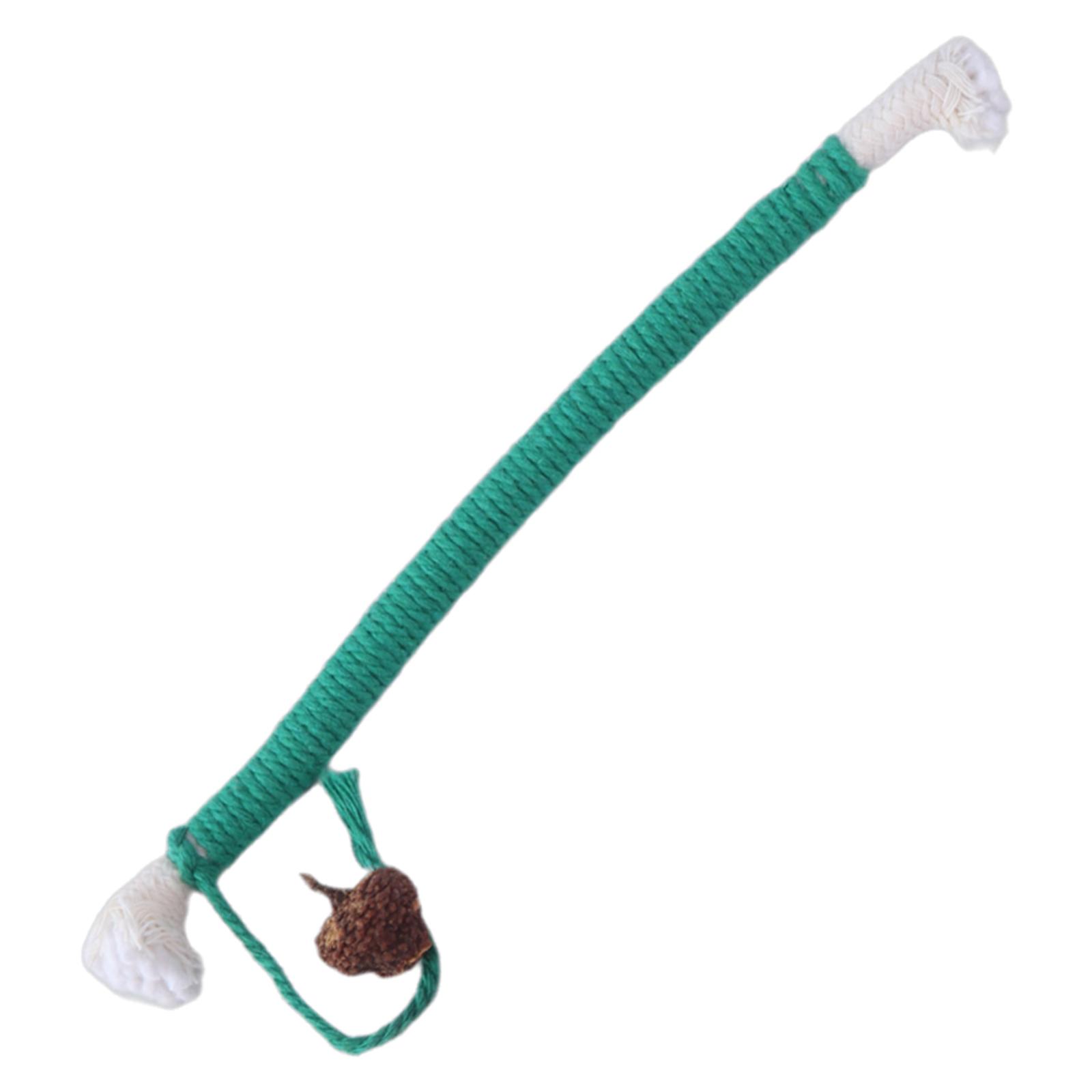 

Кошки Собаки Игрушка из хлопковой веревки для агрессивного жевания Игрушка-прорезыватель для обучения чистке зубов Скрежетание зубами Интерактивная игрушка зелёный