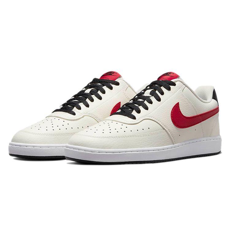 Nike Court Vision Low Sail University Red Men Sneakers Cream Black White DM1187-101