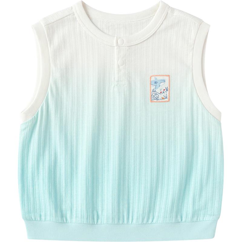Balabala Boys Gradient Half-Placket Summer Vest 120