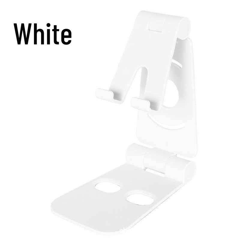 

Cross-Desktop Adjustable Mobile Holder, Double-Folding Portable Stand, Easy Storage & Placement, Ideal for Tablets & Phones белый