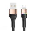 USAMS 6A USB Typ C Kabel LED Indikátor Lightning Kabel Pro iPhone 13 12 Huawei Samsung Xiaomi Mobilní Telefon PD 100W Rychlá Nabíječka