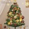 Ensemble d'arbre de Noël de bureau 2025 avec mini ornements pour salon