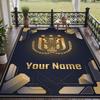 Custom Text Printed Rug Anderlecht FC Non Slip Floor Carpet For Home Room Decor