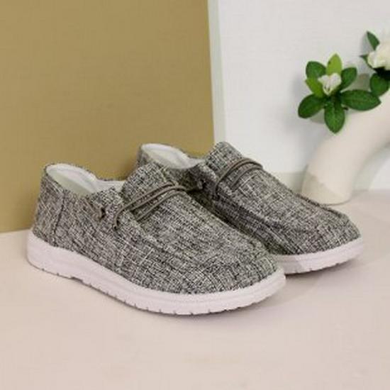 Women's Large Size Casual Loafers - 2024 Spring/Autumn, European & American Style, Flat-Bottom, Low-Top