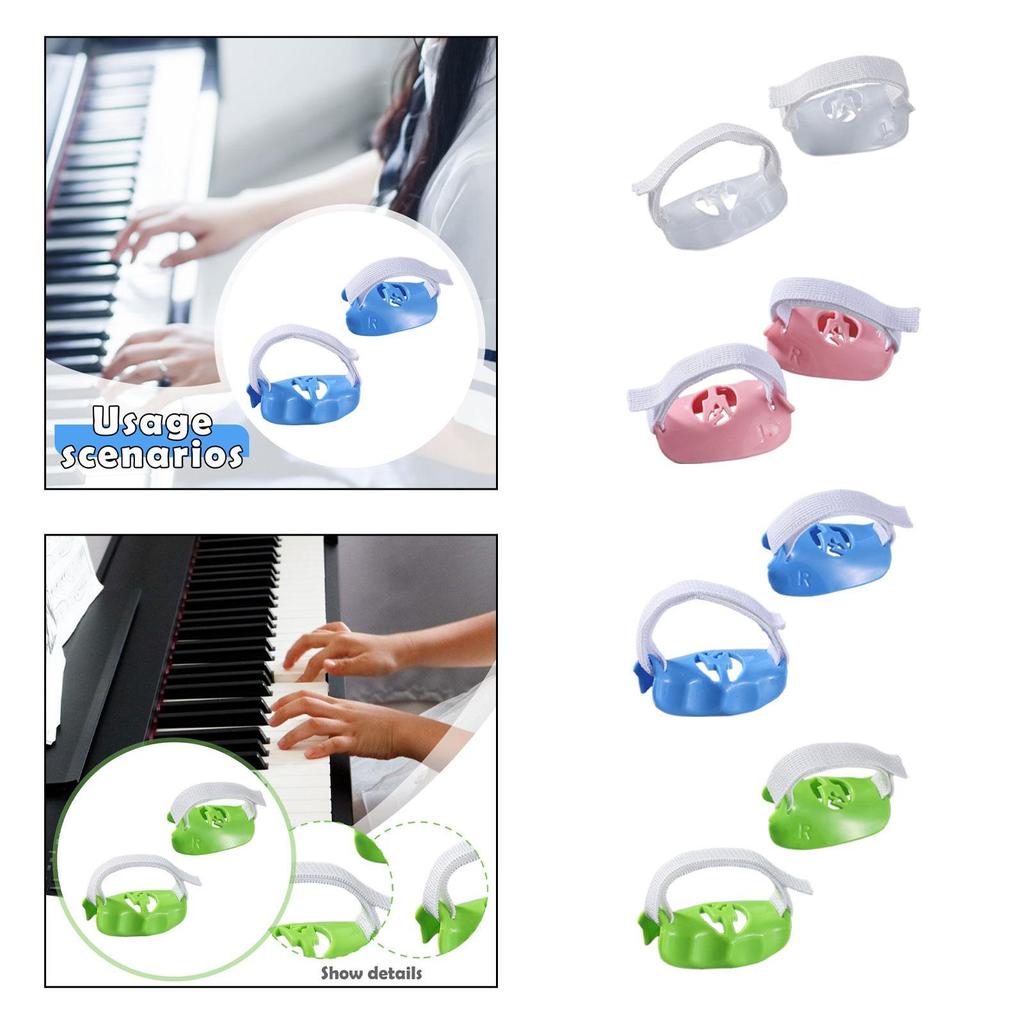 2x Piano Finger Trainers Training Device Finger Training Comfortable Grip Hand Corrector for Adults Enthusiasts Piano Player