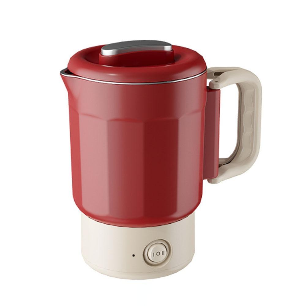 

800ml Electric Kettle 304 Stainless Steel Small Heater Upgraded New Mini Kettle Travel червоний
