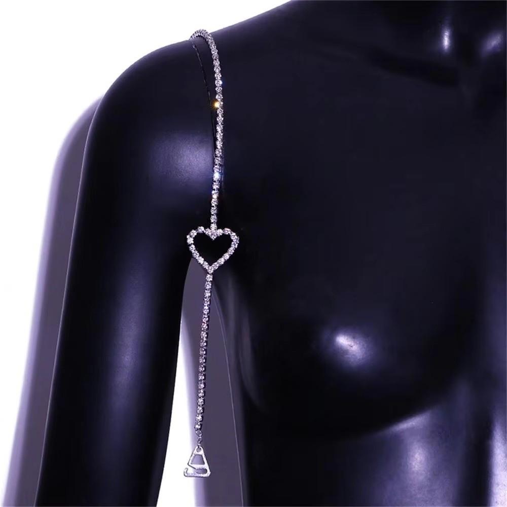 2Pcs Slip Resistant Bra Straps Lingerie Accessories Crystal Shoulder Belts Shoulder Straps Women
