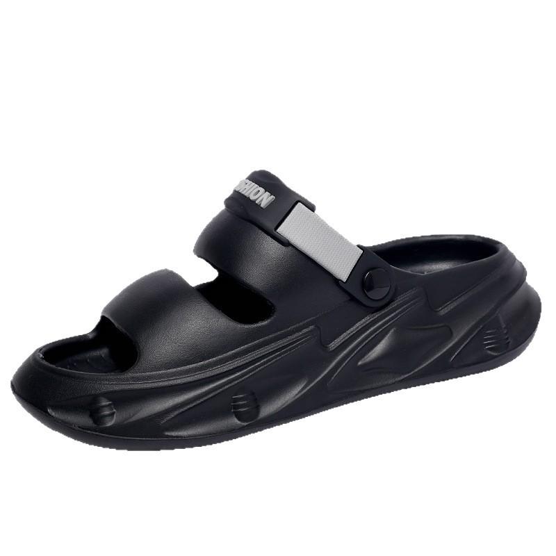Slippers Men's 2025 Summer Fashion Thick Bottom Stepping On Shit Feeling Increased Sports Wind Sandals Outdoor Non-slip and Wear-resistant One-word D