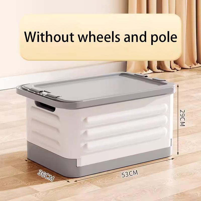 Removable Storage Box Folding Storage Box Multifunction Foldable Organizer Container Plastic Sundries Storages Supplies Organizer Box with Lid