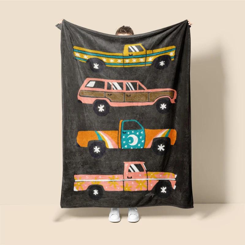 Home Decoration Plush Sofa Blanket Anime Animals Bedspread On the Bed Anime Fluffy Soft Blankets Thick Blanket for Winte