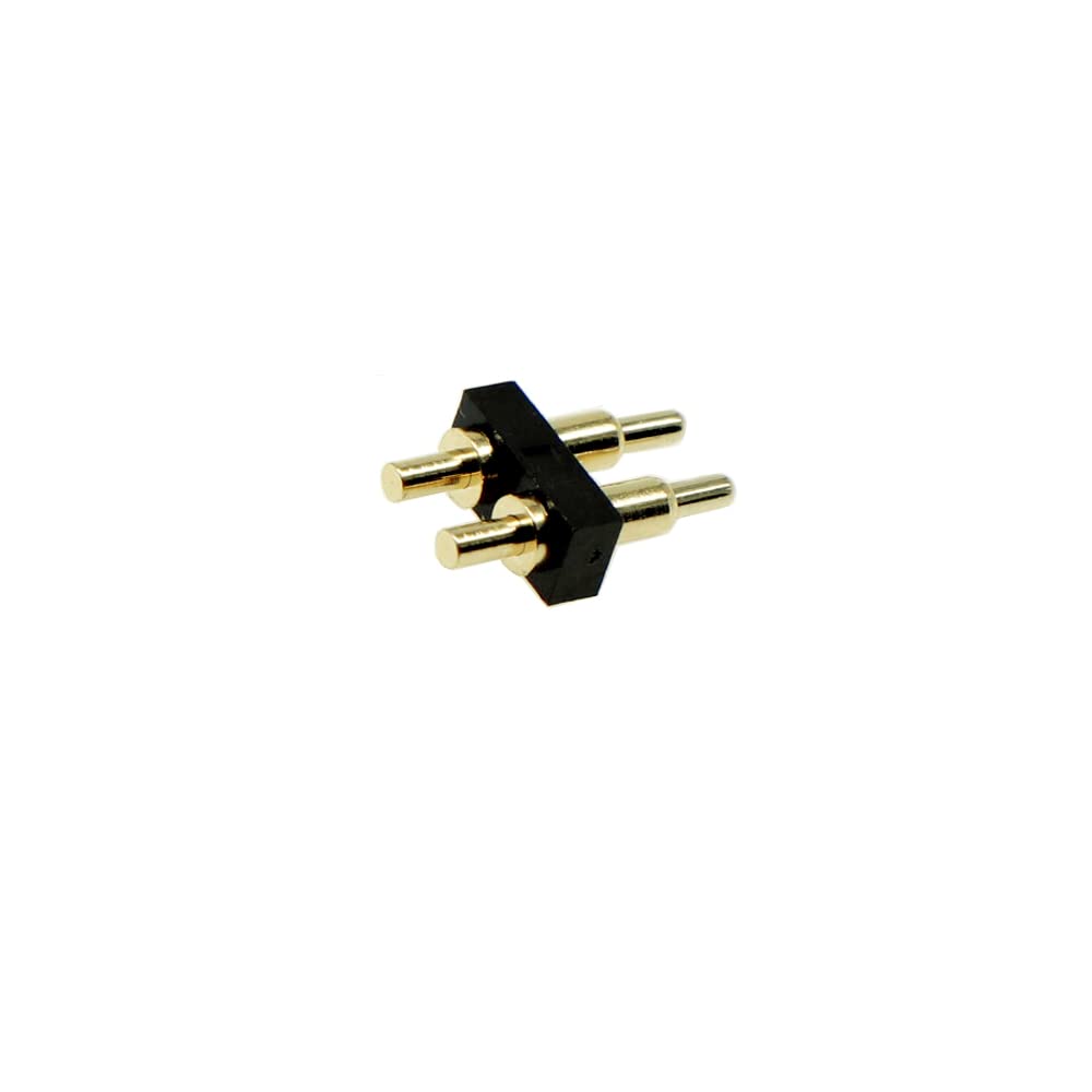 

10PCS Gold Plated Spring Loaded Thimble Pogo Pin 7.5mm long Pin Male Spring Pogopin Header Target Connector Through Hold PCB (2 Pin Male)