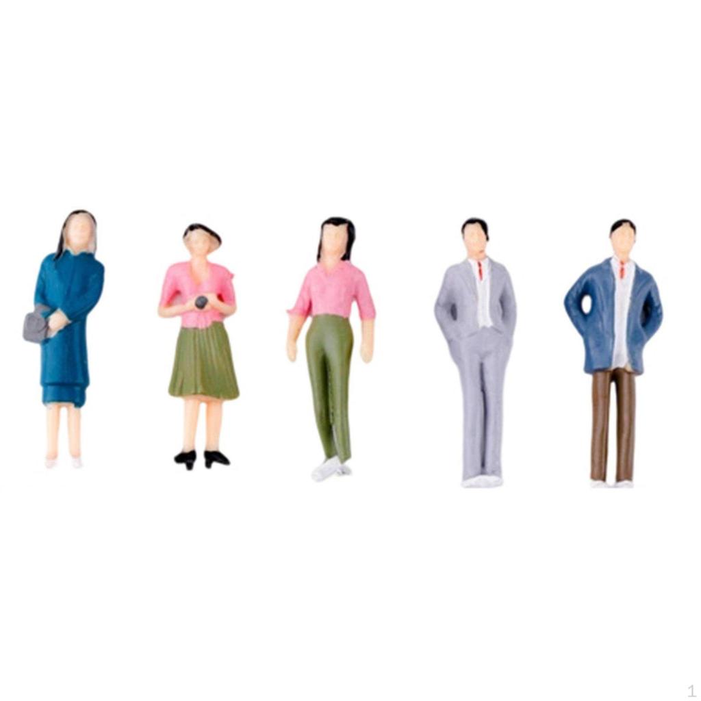 Architectural Model People DIY Crafting Sand Table Miniature Paintable Tiny Figurines for