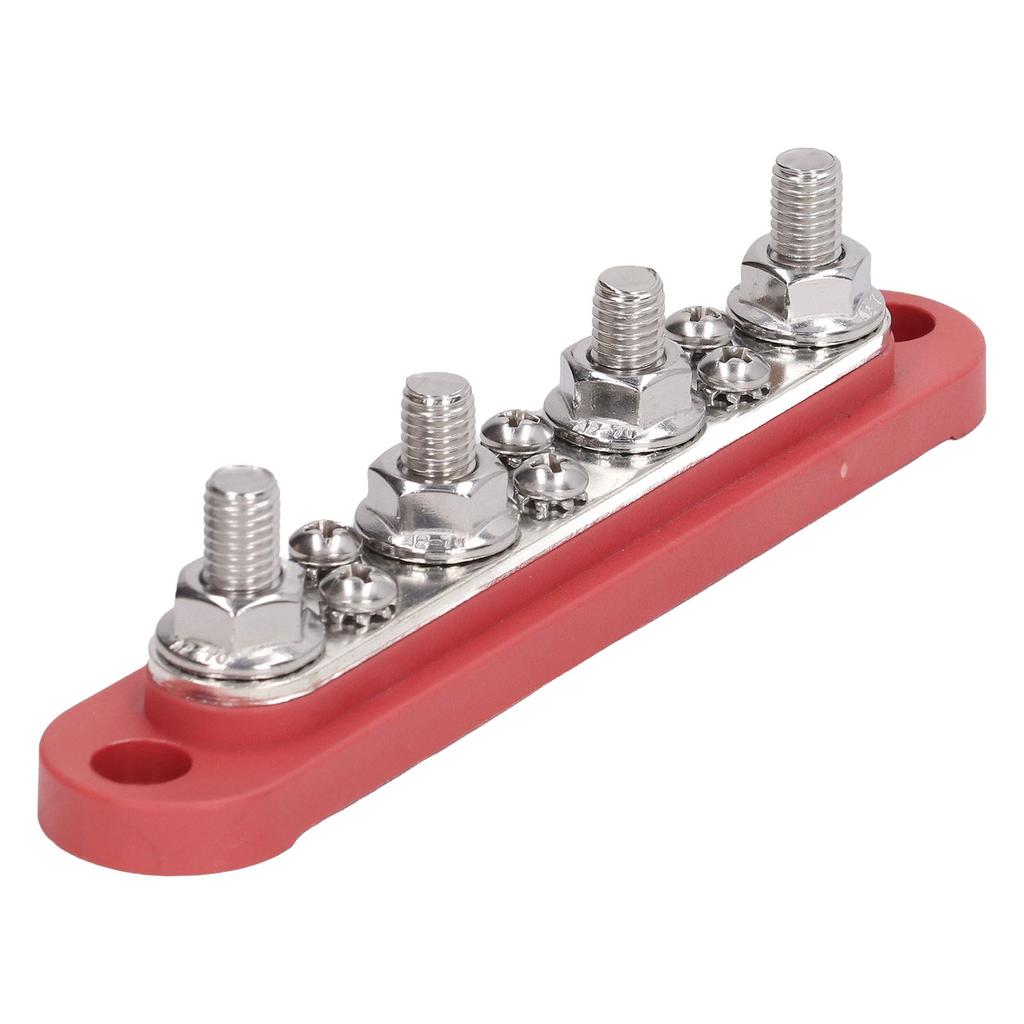 150A 10-fach Sammelschiene mit Staubabdeckung 6xM8 Schraubbolzen Klemmenblock für Auto Marine Solarsystem 12V‑48V