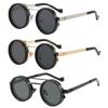 Round Adjustable Dimming Glasses 9 Level Dimming Fishing Sunglasses Outdoor Eyewear  Men Women