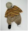 T-shirt a righe in cotone unisex per bambini coreani - Casual Primavera/Autunno Girocollo
