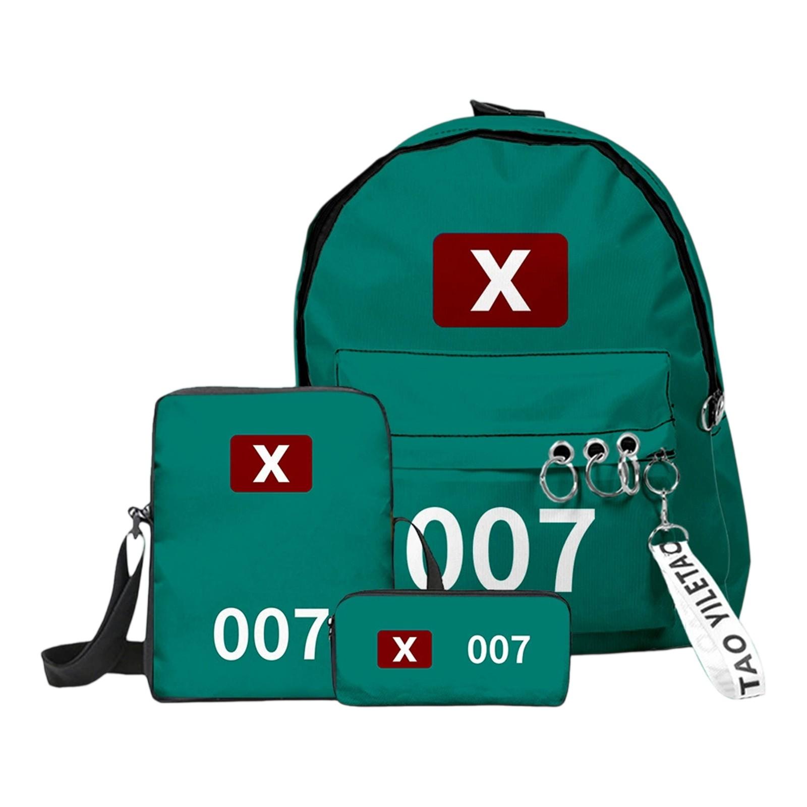 

Повседневная сумка через плечо с рисунком из мультфильма для учеников младших классов средней школы, рюкзаки большой вместимости One Size